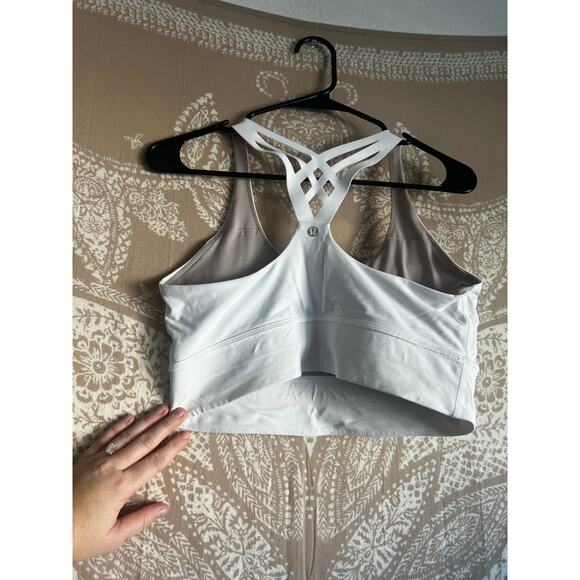 Lululemon Mind Over Miles Bra in White - Picture 5 of 7